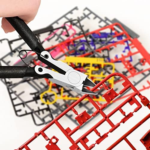 BOENFU 5 inch Flush Cutters Precision Wire Cutters Wire Snips | Small Wire Nippers, Ideal for Jewelry Making, Crafting, 3D Print, Model, Zip Ties, Electronics