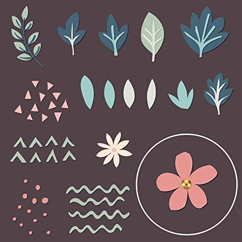 Hotop 500 Pcs Brads for Paper Crafts Fastener,0.3 X 0.6 Inch,Golden