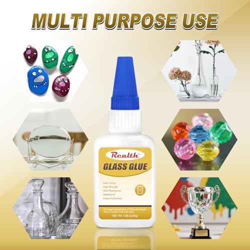 Super Glue for Glass Glue 30g 2 Pack Clear Fast Drying