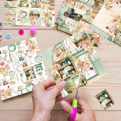 6x6" Scrapbooking Paper Pad Single Sided Decorative Colored Papers