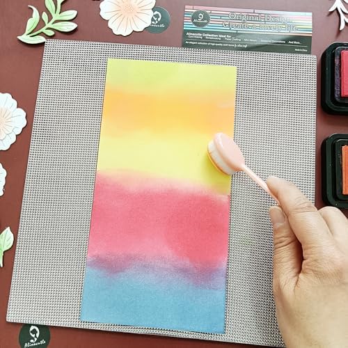 Alinacutle 1pc 9.2in x 9.2in Sticky Mat Stencil Stick Pad Multi-Use Non-Slip Sticky Mats for DIY Art Card Making Hold Your Cards Tock in Place, Easy to Clean Reusable