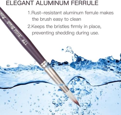 23pcs Paint Brush & Palette Knife Set with Waterproof Roll Up Case