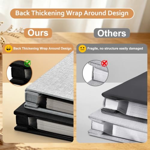 Large Photo Album Self Adhesive Scrapbook, 30 Sheets/ 60 Pages Photo Book for 4x6, 5x7, 8x10 Pictures, DIY Album for Birthday Gifts for Women Mom Wedding Baby Family Travel