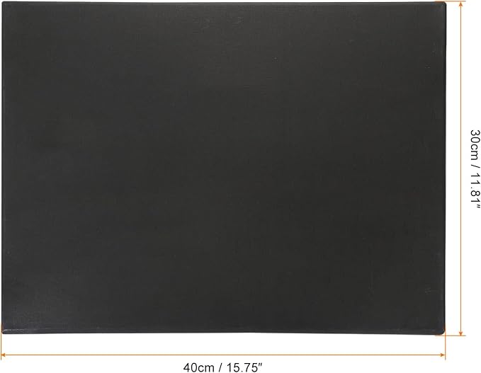 PATIKIL Paint Canvases Panel for Painting, 2 Pack 12x16 Inch Rectangle Wood Frame Stretched Blank Art Board Panels for Acrylic, Oil, Tempera Painting, Black