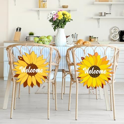 Large Size 12" Wooden Spring Ornaments to Paint, Flower Wooden DIY Blank Unfinished Round Wood Discs Ornament for Crafts Hanging Decorations(3PCS)