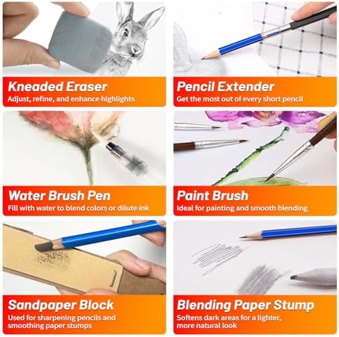 141 PCS Art Supplies Sketching Kit Pro Max Gifts for Artists Adults Kids