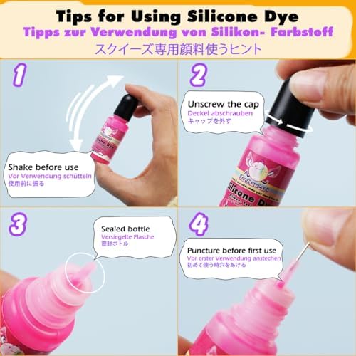 Silicone Pigment Dye 20-Color Taba Squishy Kit Mold Making