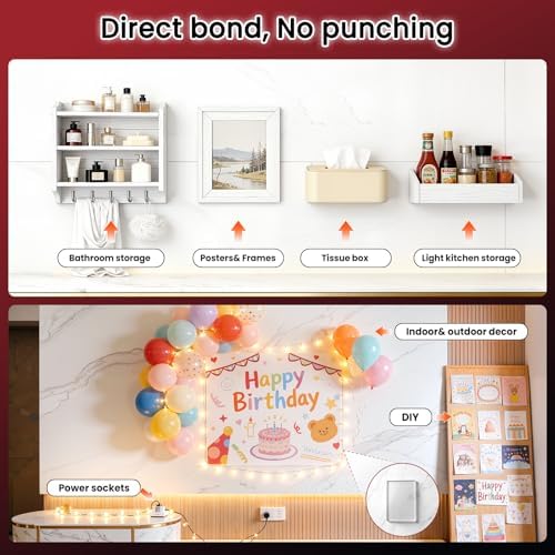 NULTAT Double Sided Tape Heavy Duty, Nano Reusable, Removable, Washable Double Stick Tape for Wall, Multipurpose Clear Adhesive Tape 1.18" x 120"(10 Feet)