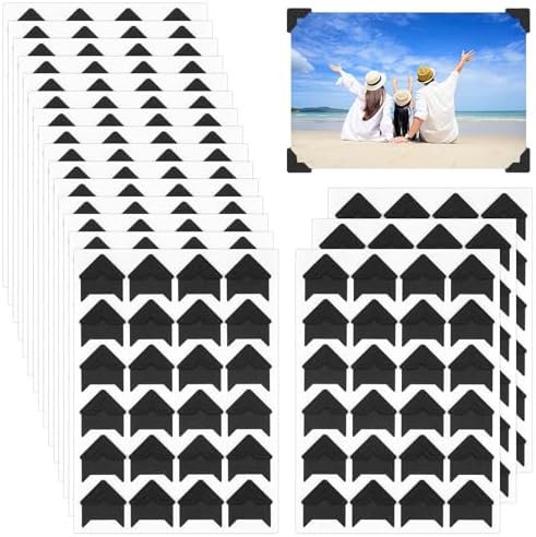 432 Pcs Photo Corners Self Adhesive, Photo Corners for Scrapbooking