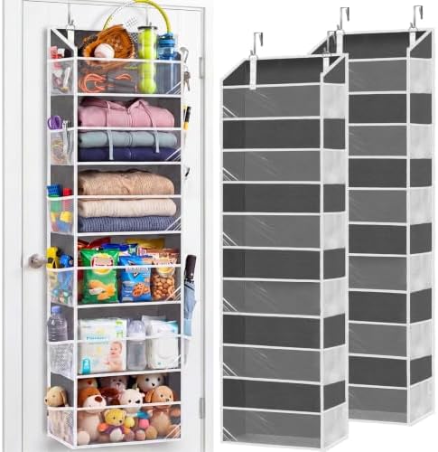 Ofiray-home 2 Pack Over Door Organizer with 6 Large Pockets
