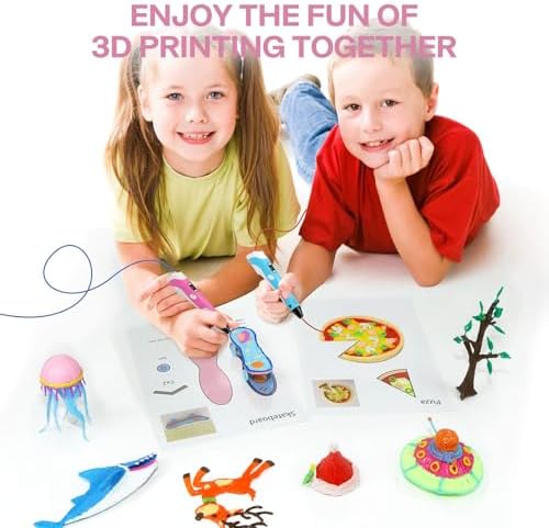 SONGTIY 3D Printing Drawing Template, 20 Sheets 3D Printer Paper Stencils
