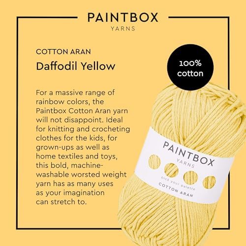 Paintbox Yarns 100% Cotton Aran Yarn 1.76oz / 50g, 93yds / 85m