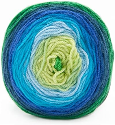 Lion Brand Yarn Mandala Yarn, Multicolor Acrylic Yarn for Knitting and Crocheting, 2-Pack, Kraken