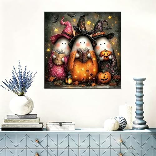 Benjenes Halloween Diamond Art Kits for Adults, Ghost Diamond Painting Kits