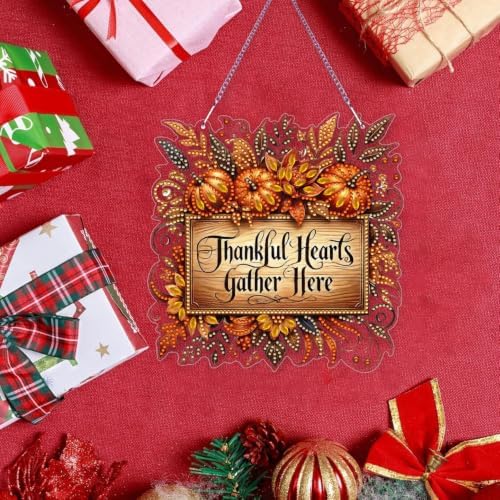Fall Hanging Diamond Art Kits for Adult Diamond Painting Kit Pendant