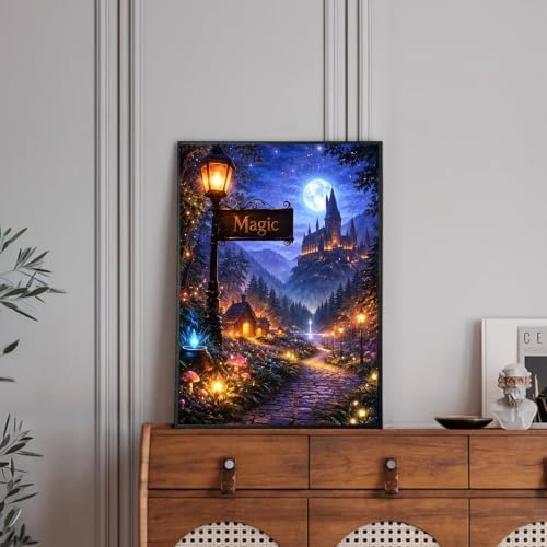 Diamond Art Kits for Adults Magic Castle,Diamond Painting Kits for Adults