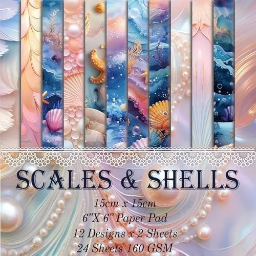 6x6" Scrapbooking Paper Pad Single Sided Decorative Colored Papers