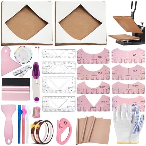 DNSGOOR Sublimation Shirts Tool Kits for Vinyl Alignment