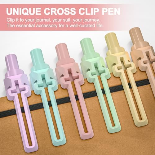 6 Pack Bible Journaling Gel Pens, 0.7mm Black Ink Retractable