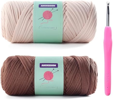 Soft Tshirt Yarn for Crochet Bags/Basket, T Shirt Thick Yarn for Crocheting