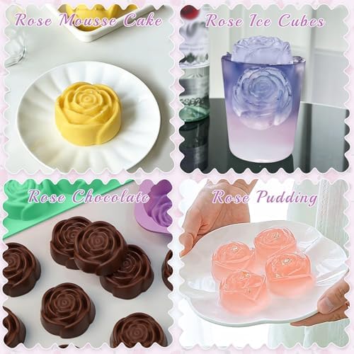Large Rose Silicone Mold for Chocolate Strawberry 24 Cavity