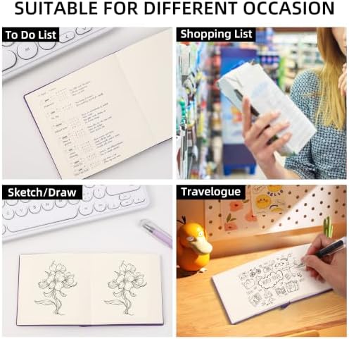 3 Pack Mini Capybara Blank Notebook Cartoon Pocket Unlined Sketchbook
