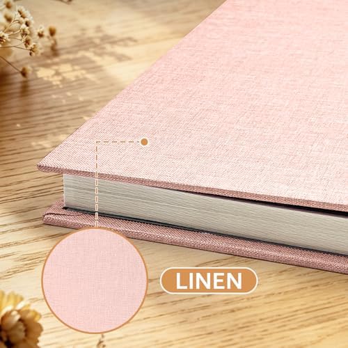 Large Photo Album Self Adhesive Scrapbook, 30 Sheets/ 60 Pages Photo Book for 4x6, 5x7, 8x10 Pictures, DIY Album for Birthday Gifts for Women Mom Wedding Baby Family Travel
