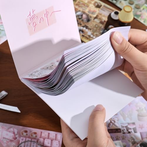 Girl's Japanese Retro Sticker Book, Nostalgic Theme - 700+ Japanese dreamcore Style Glitter Stickers, for DIY Scrapbooking Journaling Handbook Decoration