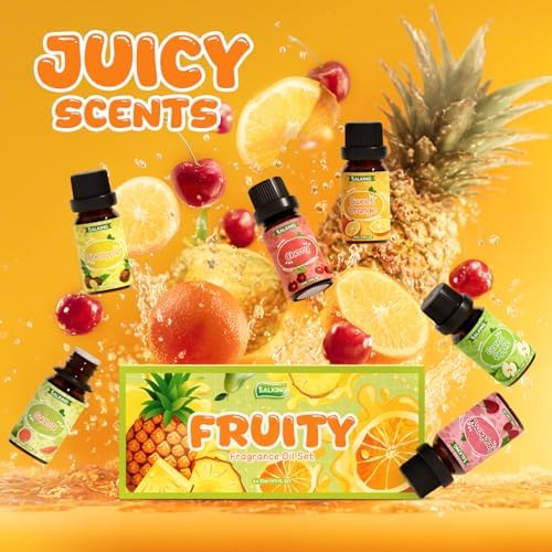 SALKING Fruity Fragrance Oils Set, Essential Oils for Diffuser for Home