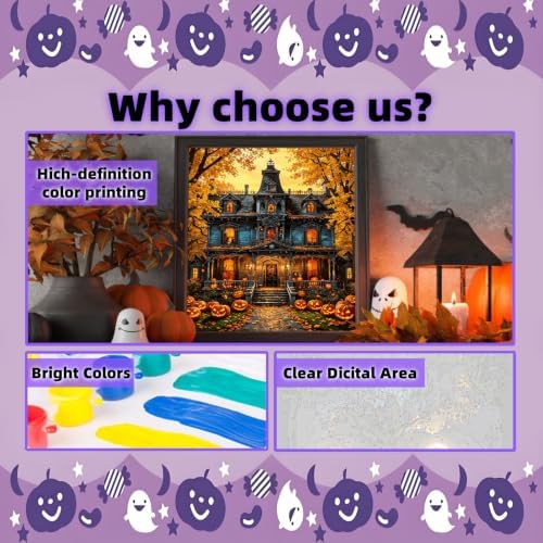 Arttoplus Halloween Paint by Numbers Kit for Adults Beginner 16x20 inch