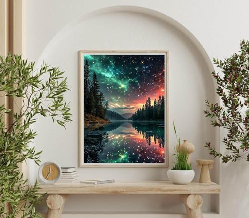 Dugsmgd Landscape Diamond Art Kits for Adults, Diamond Painting 12x16 Inch