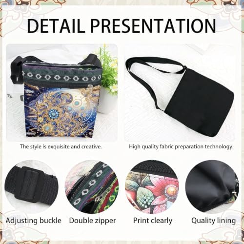 5D Diamond Painting Shoulder Bag, DIY Diamond Art Kits for Adults with Adjustable Strap & Zipper, Artistic Handbag for Women, Perfect for Shopping & Daily Use