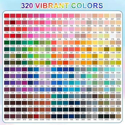 320 Colors Soft Brush Tip Acrylic Markers Set, Paint Pens for Rock, Wood, Fabric, Canvas, Glass, DIY Crafts, Waterproof Paint Markers, Vibrant Acrylic Pens for Artists and Art Projects
