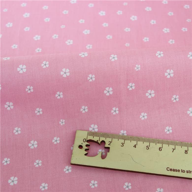 Cotton Fabric DIY Making Supplies Quilting Patchwork Fabric Fat Quarter Bundles DIY for Quilting Cotton Patchwork Cushions (Peony, 20" x 20")