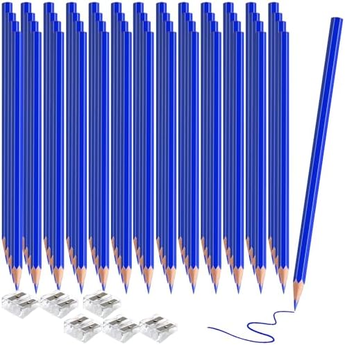 120 Pack Bulk Blue Colored Pencils for Kids, Pre-sharpened Art Pencils Back to School Supplies Set, Drawing Sketching Pencils for Students, Teachers, Classroom