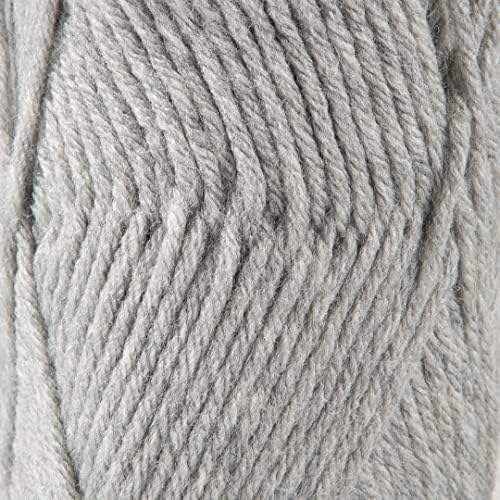 S Sensy Roving - Premium Acrylic&Wool Yarn, Light Gray Heather, 131 Yards