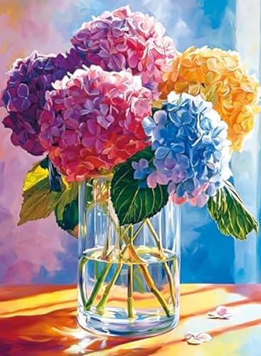 AIBOERL Paint by Numbers Kit for Adults Beginner,Flowers,12X16In