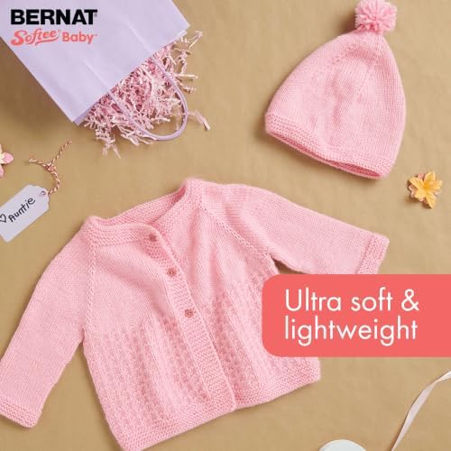 Bernat Softee Baby Yarn for Crocheting Soft, Princess Pebbles, 3-Pack