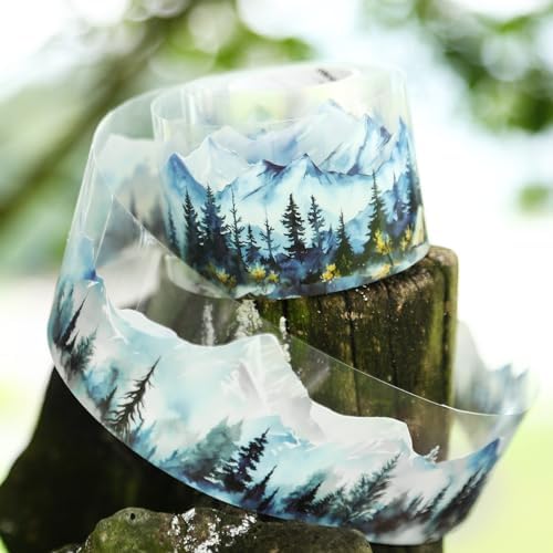 6 Rolls Mountain Landscape PET Tape for Scrapbooking