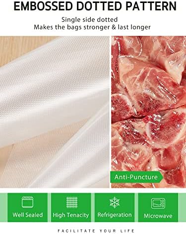 Syntus 8" x 150' Vacuum Sealer Bags Rolls Keeper with Cutter Dispenser