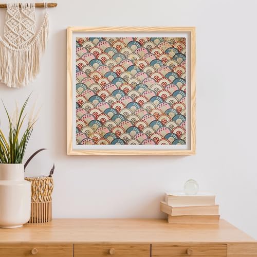 Scrapbook Paper,24 Sheets 6x6 Inch Vintage Japanese Style Scrapbook Supplies,160gsm Single-Sided Decopodge Craft Paper for DIY Card Making Scrapbook Photo Album Journal Decor (Retro 1)