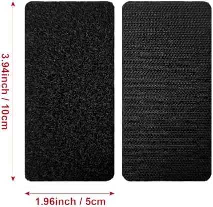 2x4 inch Hook and Loop Strips with Adhesive, Nylon Heavy Duty Hook and Loop Tape, Excellent Grip, Interlocking Tape,for Sewing, Crafting,DIY,Wall Adhesive Strips - 15 Sets