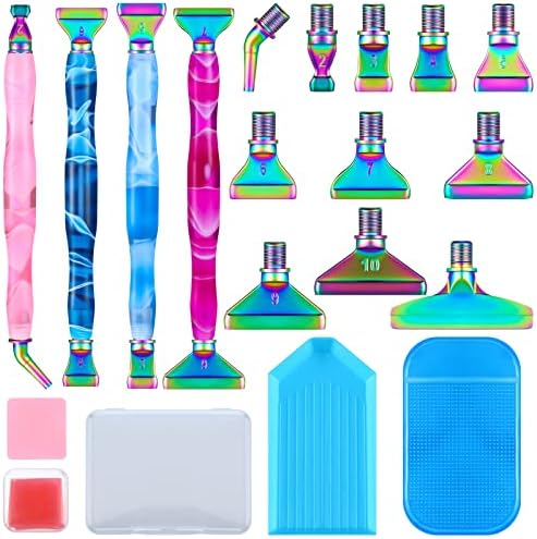23 Pcs Diamond Art Tool Kit, Diamond Painting Pens Kit,Bright Colors