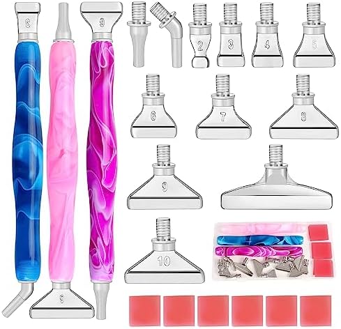 DoreenBow 21Pcs Diamond Art Tools Metal Thread Tip Diamond Art Accessories