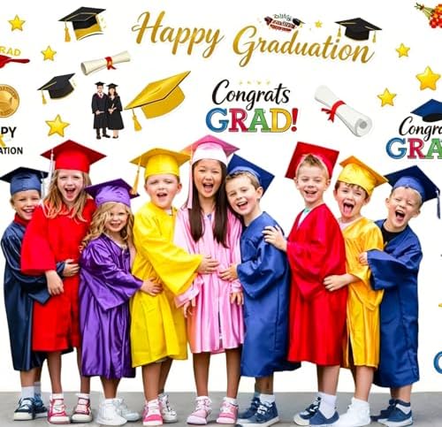 2026 Graduation Stickers,16Sheets Class of 2026 Stickers for Graduation Decorations, Graduation Party Decorations 2026, Waterproof Vinyl Stickers for Water Bottle, Laptop, Graduation College Stickers