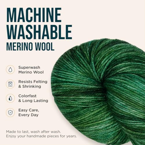 KnitPro Symfonie Fingering Weight Merino Wool Yarn 100g, Fernfall