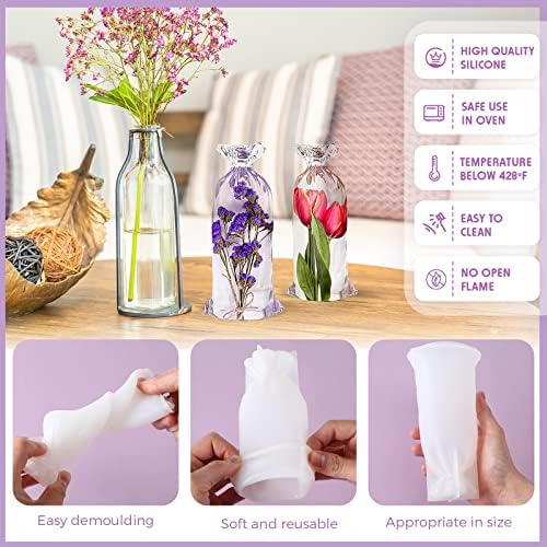 2 Pcs Lucky Bag Resin Molds Silicone Molds for Resin Casting Bag Shape Silicone Epoxy Mold 3D Jewelry Casting Molds Large Epoxy Casting Crafts for Home Table DIY Making Flower Preservation