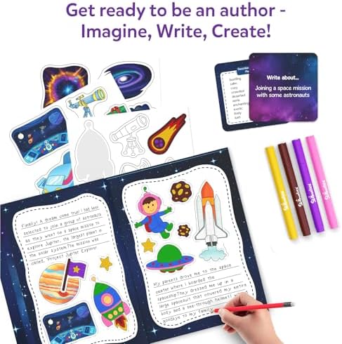 Skillmatics Storybook Art Kit – Space 2.0, Writing Activity, Gift for Kids