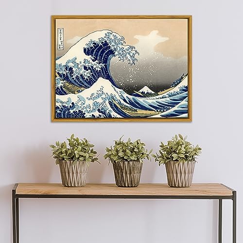 Pixy Canvas Floater Frame 8x16 for 3/4 (0.75) inch Deep Canvas Paintings/Canvas Prints/Wood Canvas Panels/Wall Art/Wall Decor/Home Decor/Artwork (Natural Oak, 8 x 16 inch, Portrait)