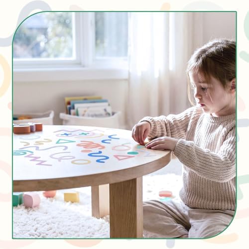 AOWDIAO 200 Pcs Geometric Wall Decals - Peel and Stick, Waterproof Vinly Colorful Wall Stickers for Kids Room, Playroom and Nursery